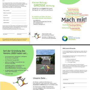 Flyer Förderverein der Grundschule Büchenau