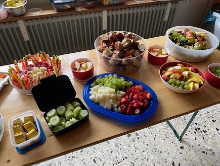 Buffet Lesenacht 1 Gemüsesticks