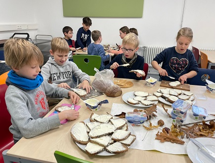 Foto Brote schmieren gesundes Frühstück